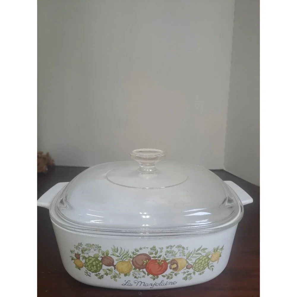 Vintage Corningware La Marjolaine Spice Of Life 2 Quart Casserole Dish